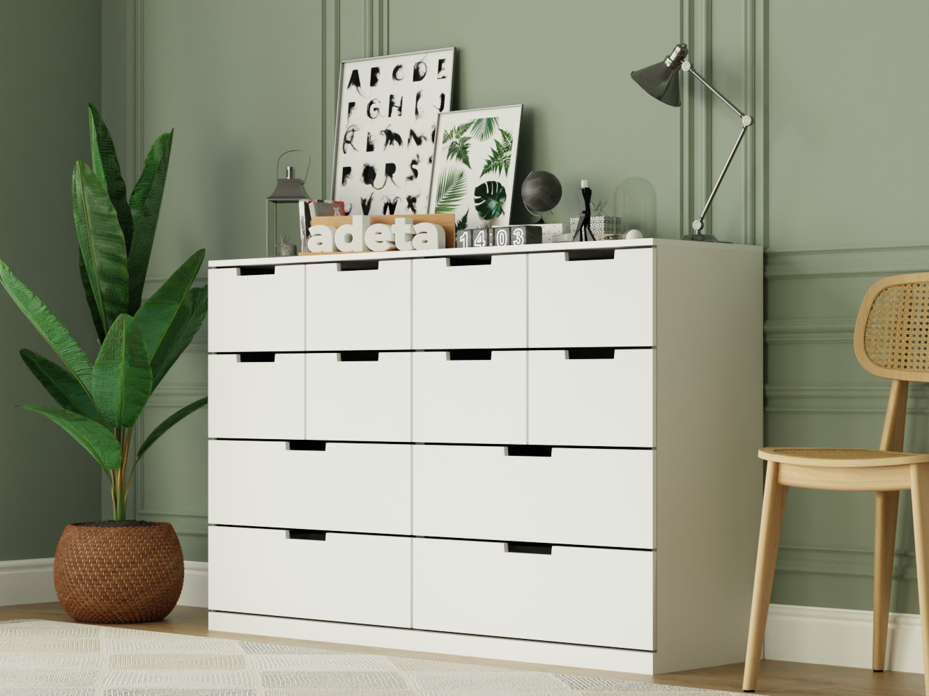 Комод Нордли 30 white ИКЕА (IKEA) изображение товара