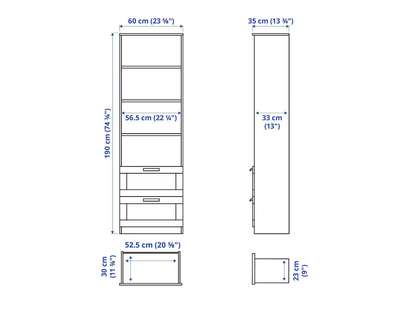 Стеллаж Бримнэс 213 white ИКЕА (IKEA) изображение товара