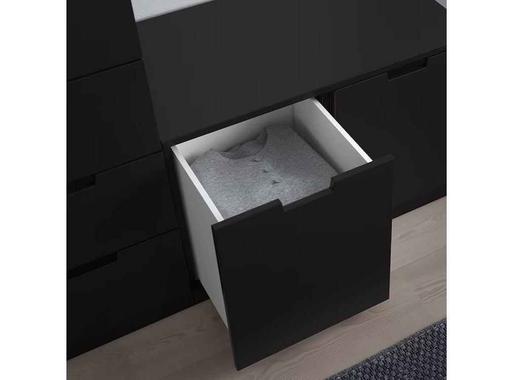 Комод Нордли 46 black ИКЕА (IKEA) изображение товара