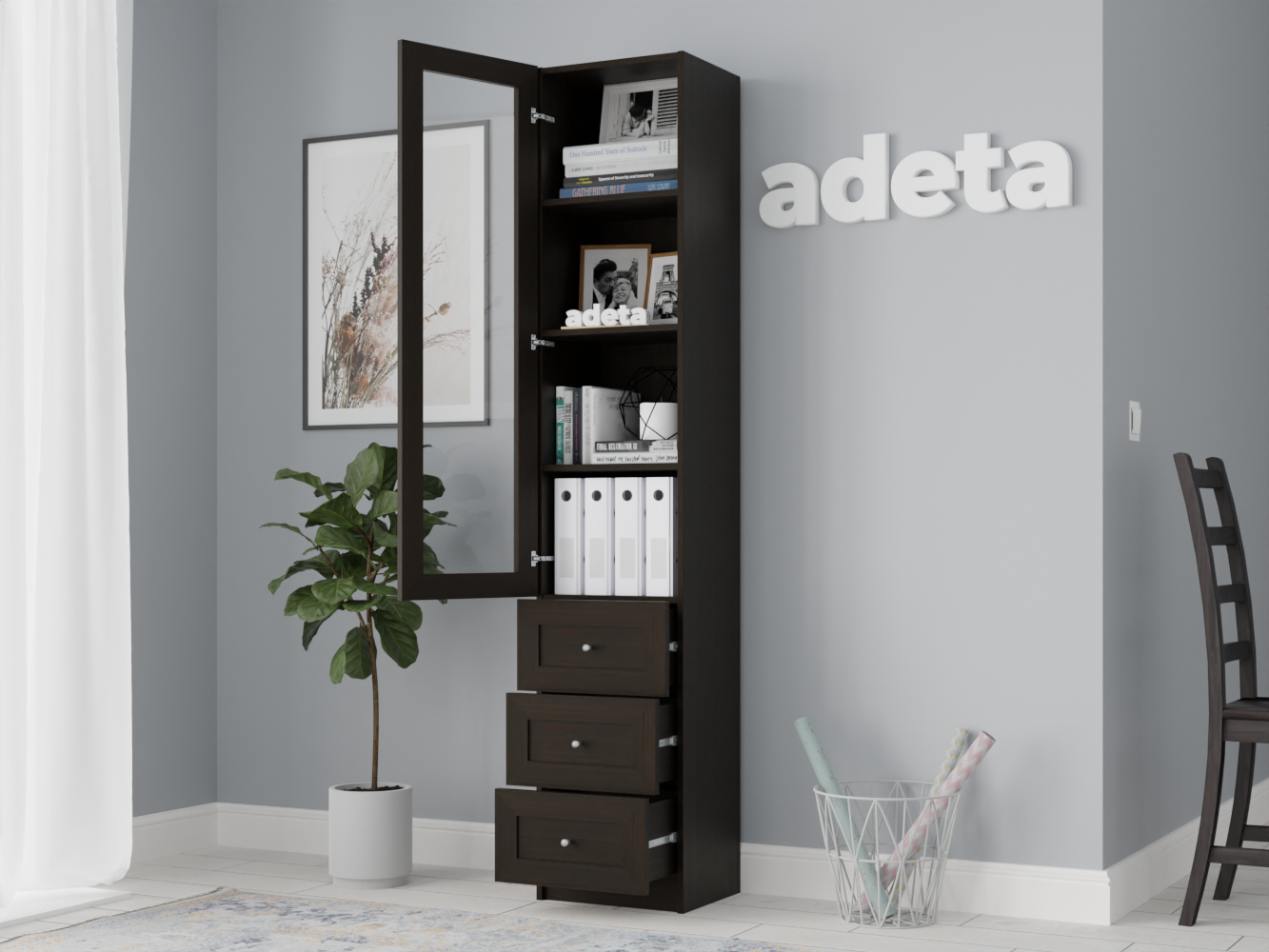 Книжный шкаф Билли 375 brown ИКЕА (IKEA) изображение товара