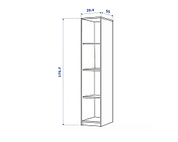 Изображение товара Стеллаж Клепстад 113 white ИКЕА (IKEA) на сайте adeta.ru